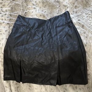 Bebe Black Mini Pencil Skirt with Slit
